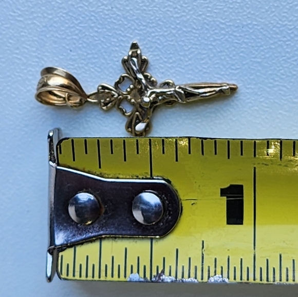 GCJ George Carter Jessop 14K Solid Gold Cross Pendant - Picture 5 of 9